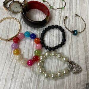 Elegant Multicolor Beaded Bracelet Set